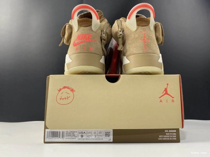 Cheap Husky Air Retro Travis DH0690-200 Scott British 6 Jordan Khaki 0716